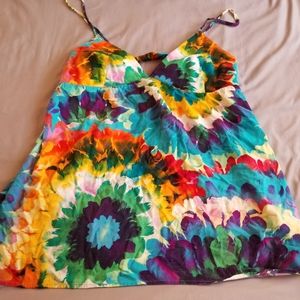Forever 21 Bright Floral strappy tank top